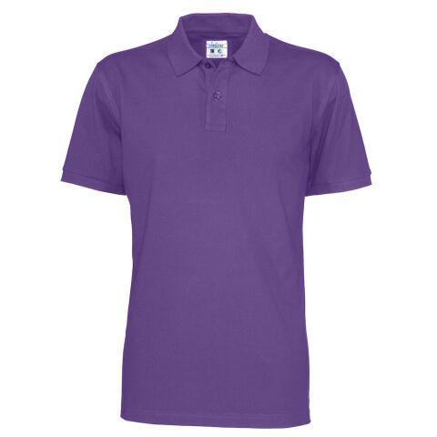 COTTOVER POLO MANCHES COURTES HOMME - CERTIFIÉ GOTS VIOLET - TAILLE S