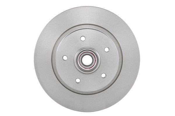 Disque de frein BOSCH 0986479607 - 1 disque arrière plein avec 5 trous et épaisseur 10 mm_0