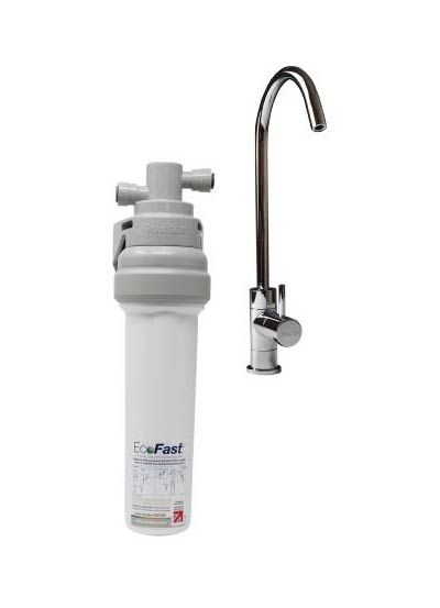 Ecofast - Filtres d'eau potable Doulton sous évier avec cartouche Ultracarb - Hauteur 34,5 cm x Diamètre 10,5 cm_0