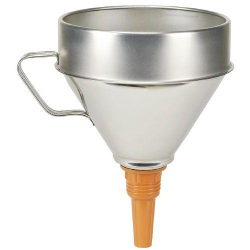 ENTONNOIR EN TÔLE ACIER ZINGUÉE Ø 200 MM CONTENU 32 L - PRESSOL