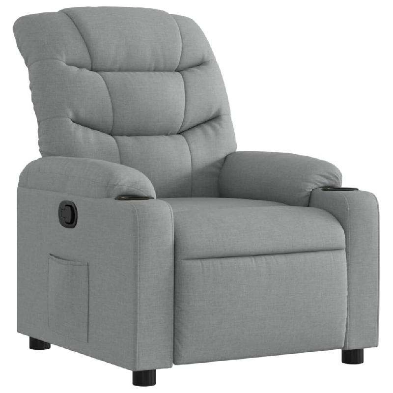 Fauteuil inclinable Gris clair Tissu Modèle Harnesse - 374147_0