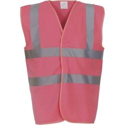 Gilet haute visibilité YOKO rose T.L Yoko - L rose polyester 6933883203241_0