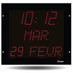 Horloge LED Style II 7, encastrable, alimentation 230V, independante, LED rouge - BODET_0
