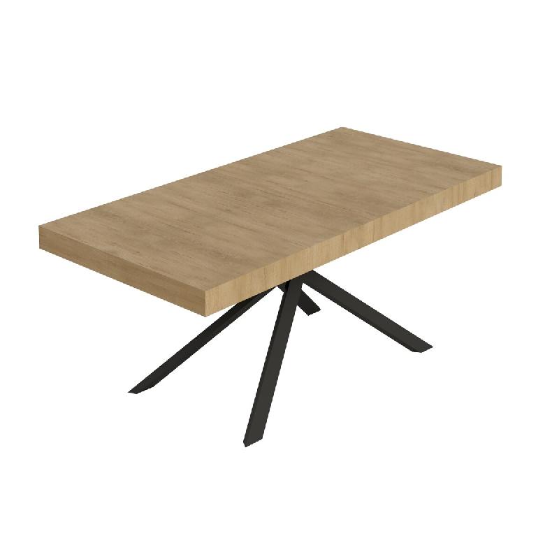 Itamoby Table Extensible Niket 180/284X90 Cm Chêne Naturel Avec Pieds Anthracite - marron multi-matériau VE0180TAVNIKE-QN_0
