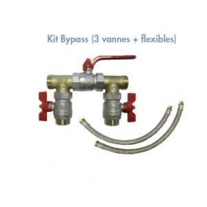 KIT BYPASS 3 VANNES + FLEXIBLES PERMO