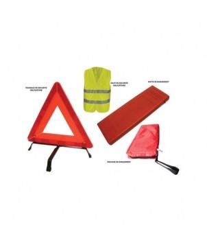 KIT DE SECURITÉ GILET + TRIANGLE WK120 - ACCESSOIRES AUTO ET MOTO PERSONNALISÉS