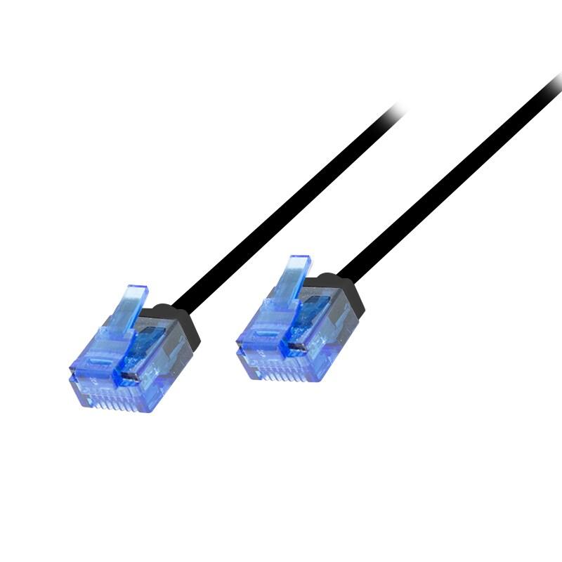 LogiLink Professional Câble patch Slim Ultra-Flex, cat. 6A, U/UTP, 10 m - noir 4052792076622_0