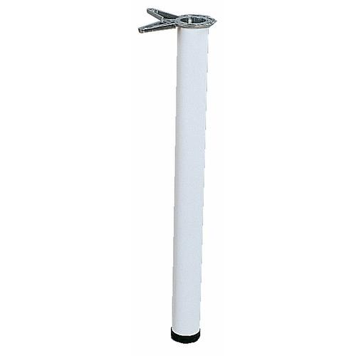 LOT 4 PIED DE TABLE ACIER 615-CHROMÉ BRILLANT-H870MM CAMAR