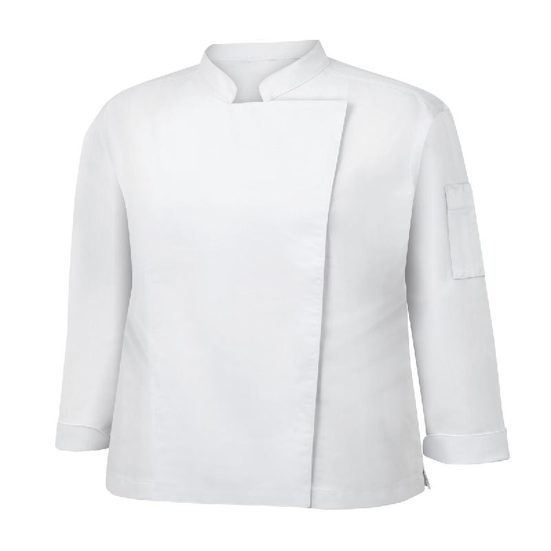 METRO PROFESSIONAL Veste de cuisine pour femmes, manches longues, taille L, blanc - L blanc multi-matériau 219386_0