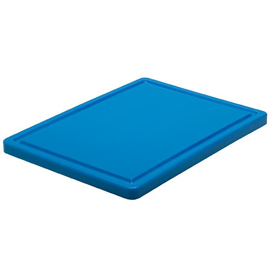 Planche à découper bleue pour poisson avec rainure - 500x300 mm - Réf. FCZ0033_0