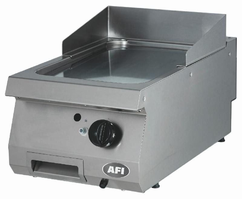 Plaque à snacker à gaz lisse chromé - GR7G40C - 400x700x280 mm - Inox - 7 kW - Température de +100 à +300°C_0