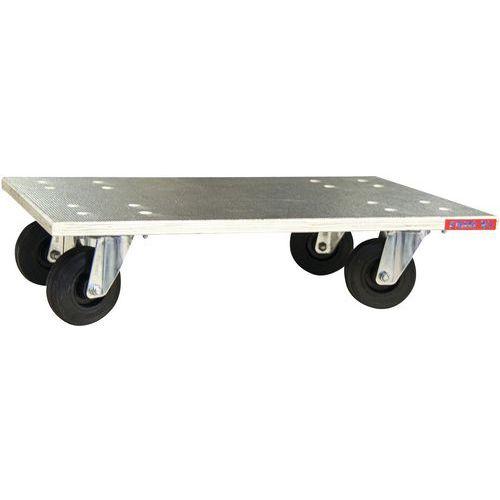 PLATEAU ROULANT BOIS GLISSNOT 600 X 600 ROUES CAOUTCHOUC - FIMM
