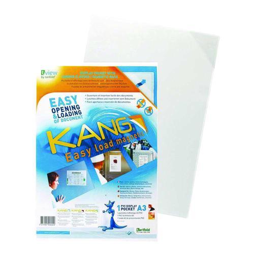 POCHETTE D'AFFICHAGE KANG EASY LOAD - DOS MAGNÉTIQUE - TARIFOLD