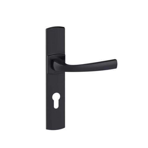 POIGNÉES DE PORTE DESIGN MUZE - ENTRAXE 195 MM - NOIR MAT ONYX - CLÉ I VACHETTE