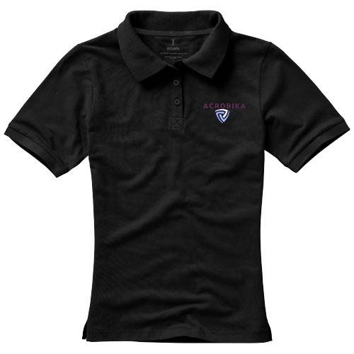 Polo manches courtes pour femmes Calgary - 100% coton piqué 200 g/m² avec col et poignets en tricot plat_0