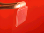 Porte-étiquettes pivotant plat transparent 25x25 - réf. 68 - pour broche en U diamètre 5_0