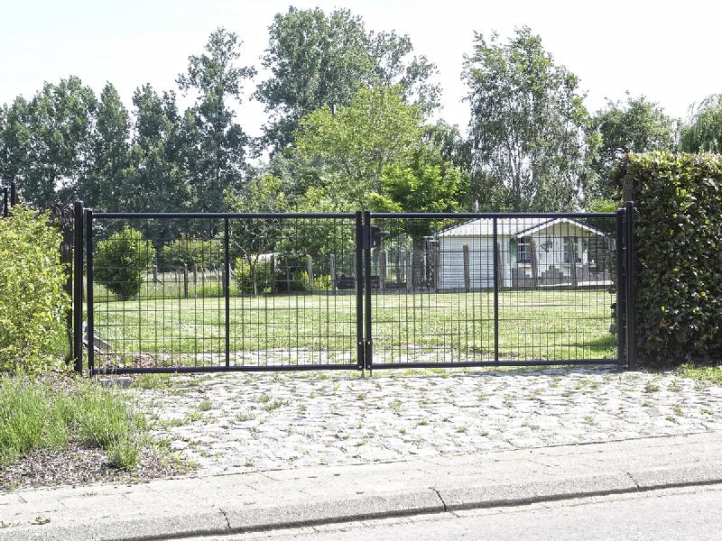 Portillon de jardin Grace - droit, grillagé, en acier galvanisé et plastifié, simple et double battant_0