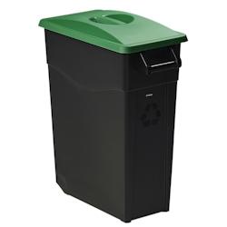 Rossignol - Poubelle 65L mobile couvercle plein MOVATRI GREEN - vert - vert plastique polypropylène 55501_0
