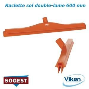 RACLETTE SOL DOUBLE-LAME, 600 MM 7714 ORANGE