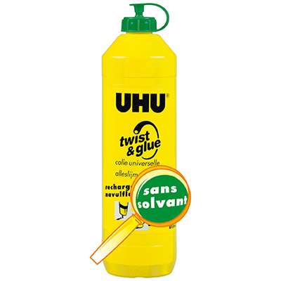 RECHARGE UHU TWIST & GLUE 1L - SANS SOLVANT