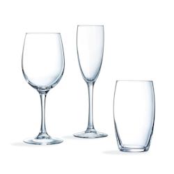 Service de 18 verres à pied et verres à eau La Cave - Luminarc - transparent verre 883314744699_0