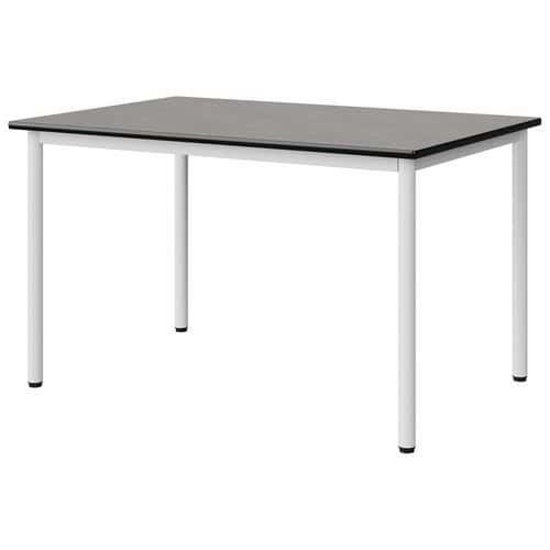 TABLE MALIBU 120X80 T5 4P STRA BÉTON F186/NOIR BLC 9016