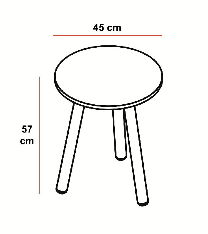 Tables basses type Scandinave - MDD - 45, Blanc_0