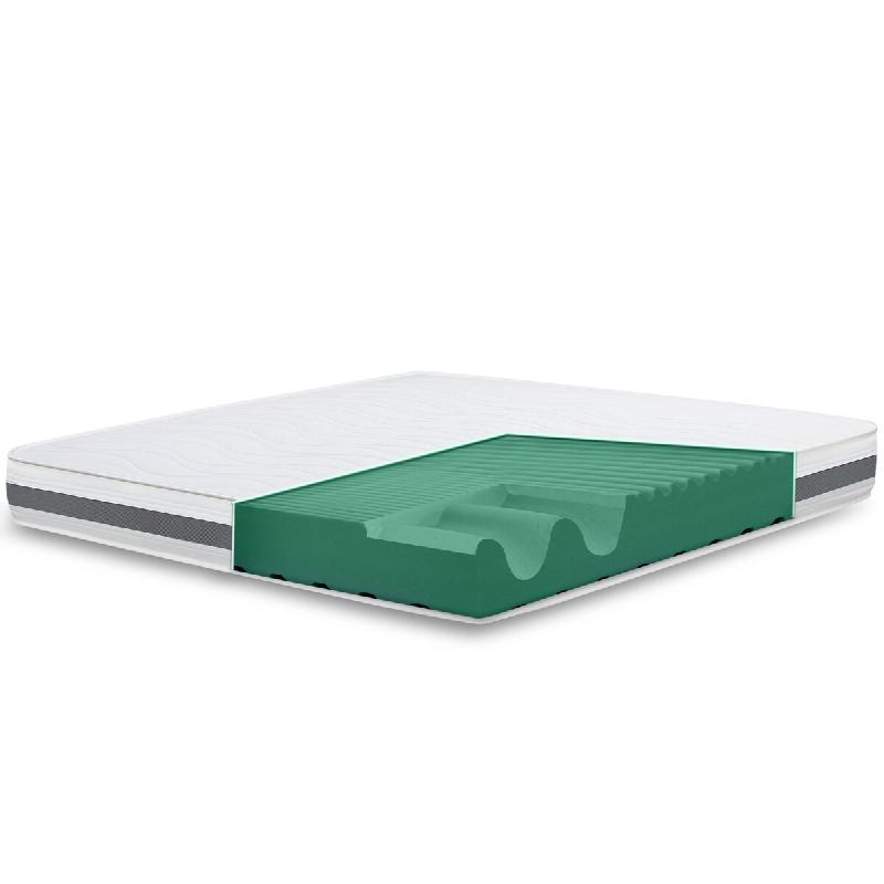 The White Stone Matelas Simple XL 115x200 Basic orthopédique | Hauteur 16 cm | Made in Italy - blanc textile BASICH16-115X200X16_0
