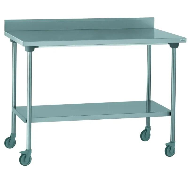 Tournus table inox CHR centrale sur roues 1800x700mm - 3660171266345_0