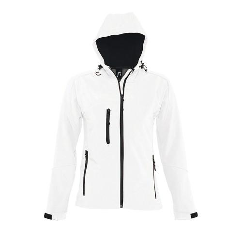 VESTE FEMME ZIPPÉE SOFTSHELL EN POLYESTER BLANC