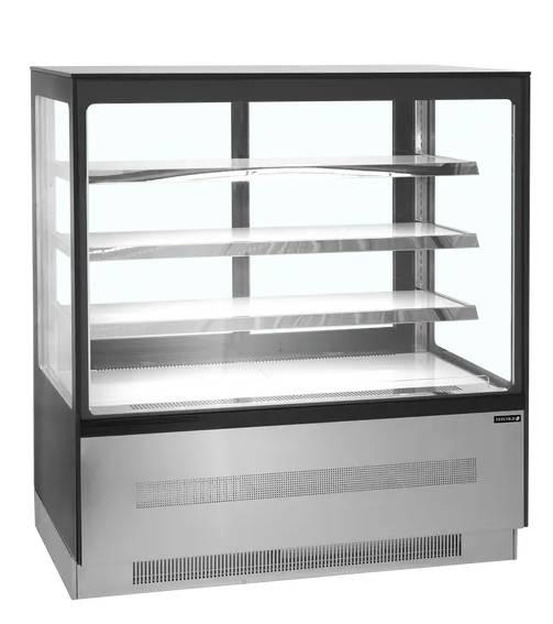 Vitrine réfrigérée 3 niveaux 90cm - 1.72 m² - inox / verre - LPD903F - neuf_0