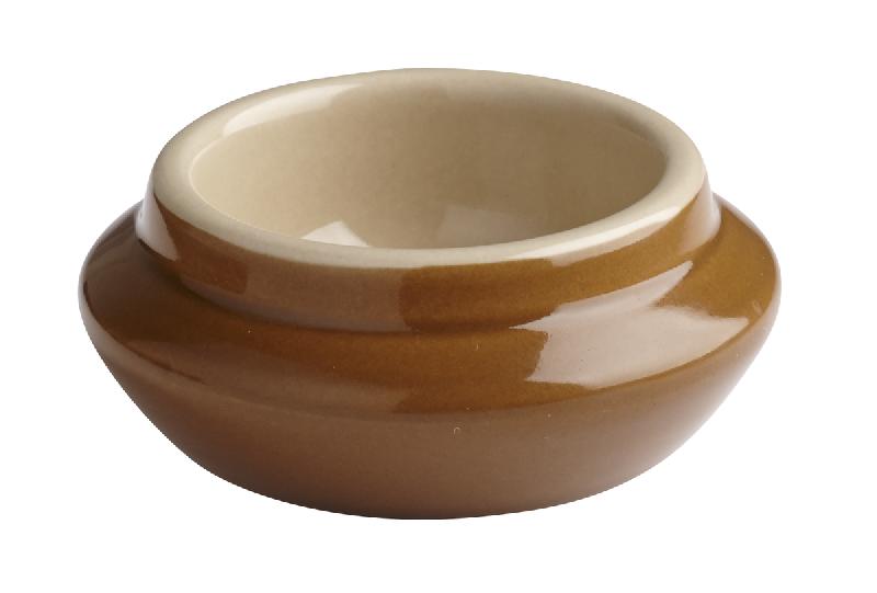 BEURRIER ROND BRUN GRÈS Ø 7 CM