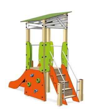 Ma cabane escalier 3706 1 tour h 0,90 m, Structure - Aire de jeux pour les parcs, les écoles, les espaces verts - Transalp_0