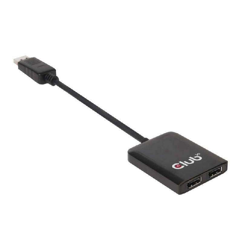 CLUB3D Multi Stream Transport Hub DisplayPort 1.2 - Dual Monitor - Résolution jusqu'à 3840x2160 pixels - Noir_0