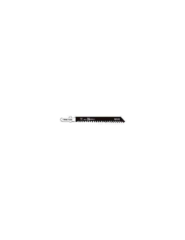 PACK DE 5 LAMES DE SCIE SAUTEUSE TMB7508 POUR LE BOIS 75MM - HANGER - 150220
