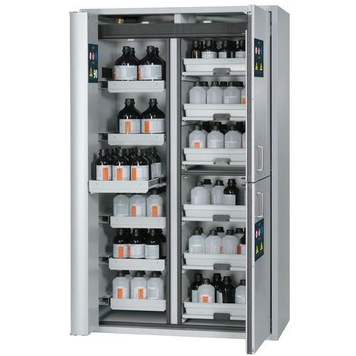 ARMOIRE K90.196.120.MF.FWAC GRIS-6 TIROIR ÉPOXY 6 ÉTAGÈRE - ASECOS