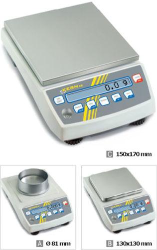 Balance de précision 6500g - précision 0.2g - plateau inox 130x130mm - homologation en option - KERKB6500-1NM_0