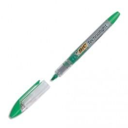 BIC SURLIGNEUR DE POCHE POINTE BISEAUTÉE ENCRE LIQUIDECOLORIS VERT TECHNOLIGHT