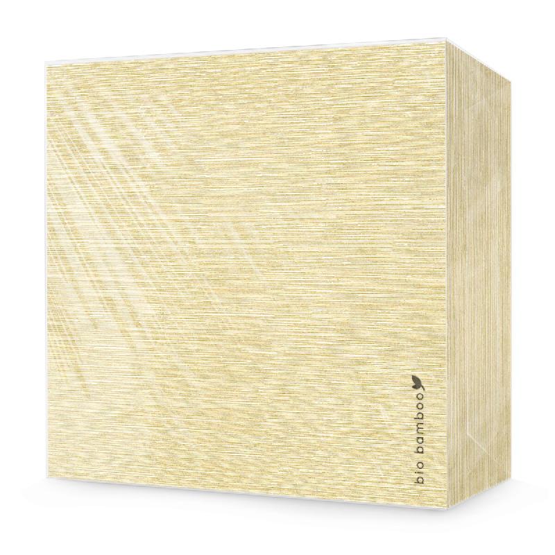 Bio Bamboo® - Serviette jetable, 40 x 40 cm, extrêmement douce, compostable, viscose de bambou, 600 pièces, champagne - beige Bambou COL.102_0