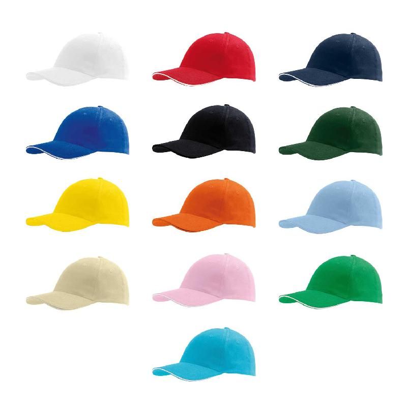 CASQUETTE 6 PANNEAUX US 13 COLORIS