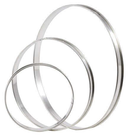 CERCLE À TARTELETTE INOX 8 CM (VENDU PAR 6)