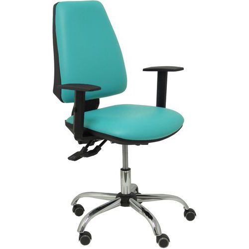 CHAISE DE BUREAU ELCHE S 24 HORAS SIMILICUIR TURQUOISE - PIQUERAS Y CRESPO