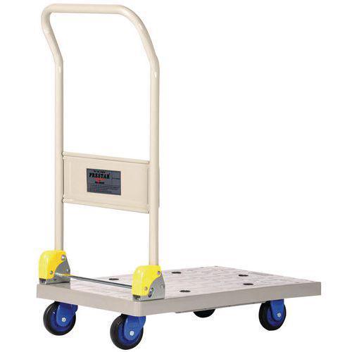 CHARIOT PLASTIQUE DOSSIER RABATTABLE - FORCE 150 KG