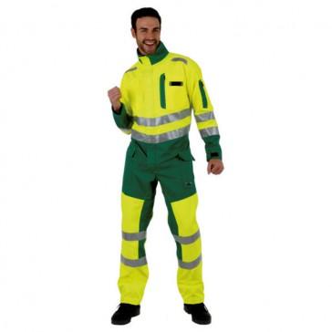 Combinaison HV 1 ZIP Roady - Orange fluo / Marine - Taille 6 - Bandes rétro-réfléchissantes 50 mm_0
