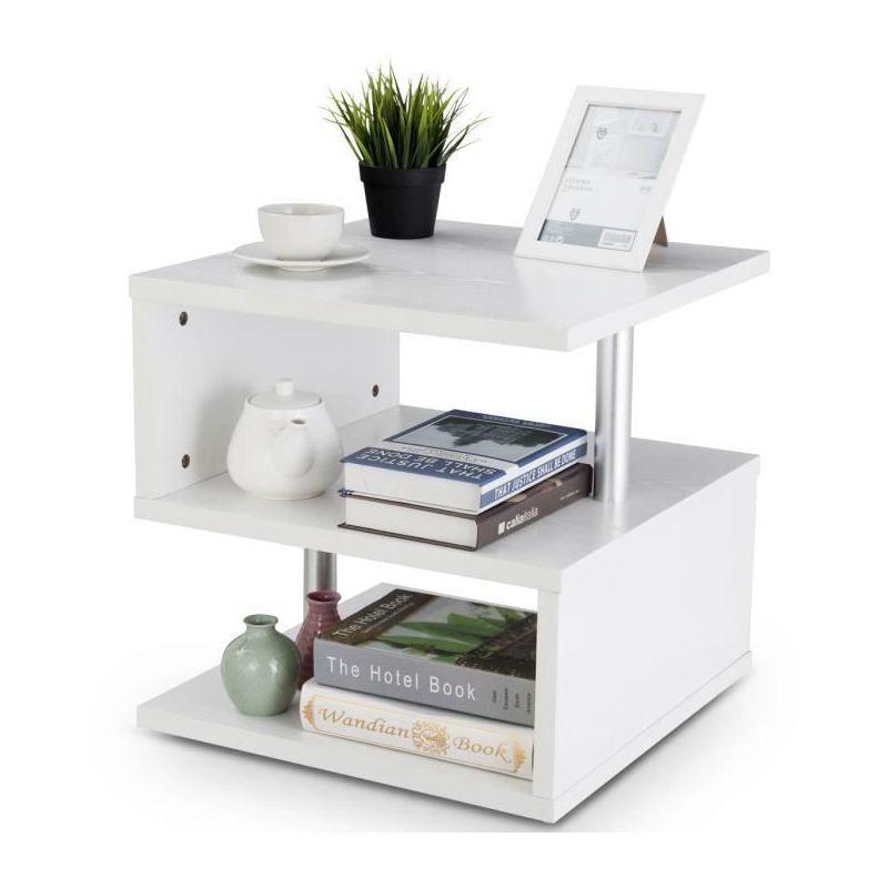 Costway Table Daappoint Noire Table De Cafatables Basses Bout De Canapade Cafaavec 3 Etaga Res Rangement 10 5 Kg Blanche Comparer Les Prix De Costway Table Daappoint Noire Table De Cafatables Basses Bout De