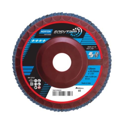 DISQUE À LAMELLE EASYTRIM - 125 X 22 MM - GRAIN 60 NORTON