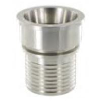 Douille SMS femelle inox lisse à collerette - YSMFDLIX100 - DN 104, 101.5 MM_0