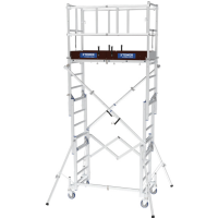 ÉCHAFAUDAGE TÉLESCOPIQUE ROULANT EN ALUMINIUM X'TOWER