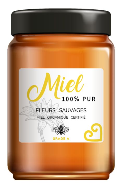 Étiquette bichromie - design minimaliste et économique_0