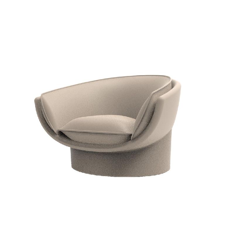 Fauteuil lounge LUNA - Crème_0
